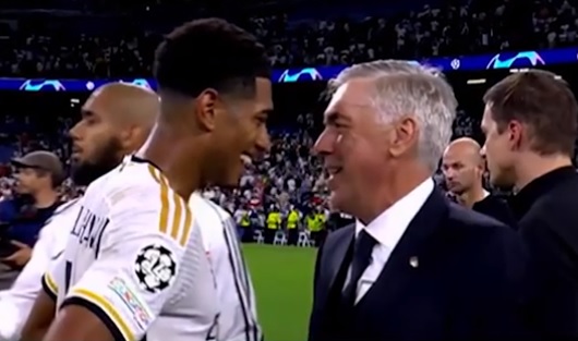 Al descubierto la frase de Ancelotti a Bellingham tras el silbato final